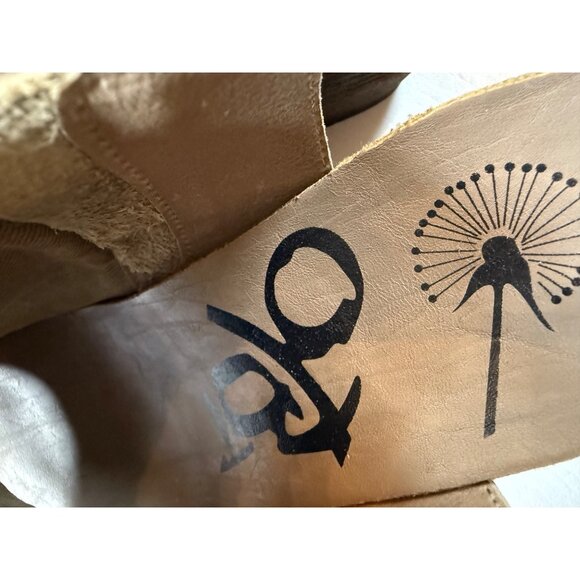 OTBT Tan Leather Wedge Sandals Buckle Strap Arcadian Womens Size 7.5 - Picture 9 of 9